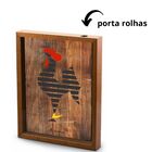 Quadro Decorativo Porta Rolhas Vinho Atlético Galo Volpi 40x3
