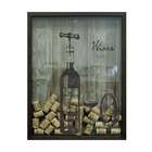 Quadro Decorativo Porta Rolhas Wine Betume