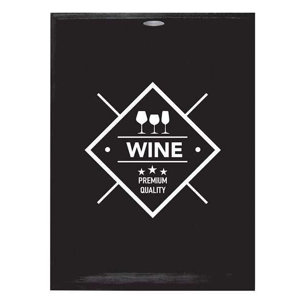 Quadro Decorativo Porta Rolhas Wine Premium Preto E Branco