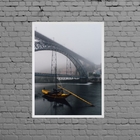 Quadro Decorativo Porto Portugal 24x18cm Moldura:madeira Preta