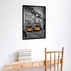 Quadro Decorativo Portugal Bondes Amarelos  - 70x50cm Moldura