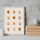 Quadro Decorativo Posições Da yoga 33x24cm - Com Vidro Moldur