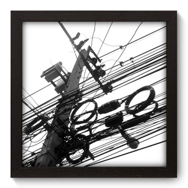 Quadro Decorativo - Poste - 22cm X 22cm - 029qnuap