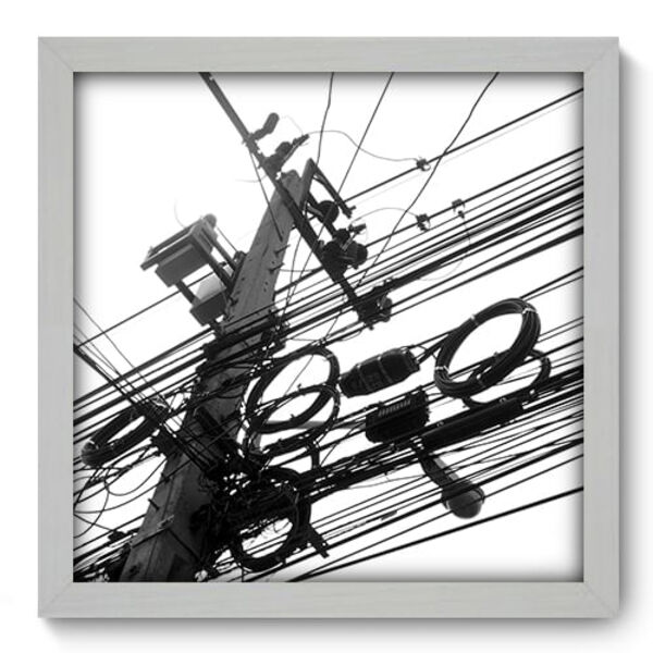 Quadro Decorativo - Poste - 33cm X 33cm - 029qnubb