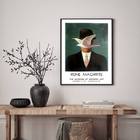 Quadro Decorativo Poster Arte René Magritte 24x18cm - Com Vid