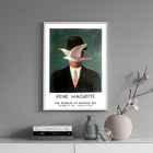 Quadro Decorativo Poster Arte René Magritte 24x18cm - Com Vid