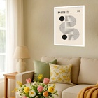Quadro Decorativo Poster Bauhaus Minimalista Bege  - 70x50cm