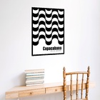 Quadro Decorativo Poster Calçada Copacabana  - 70x50cm Moldur