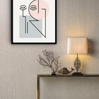 Quadro Decorativo Poster Cubismo Picasso  - 70x50cm Moldura P