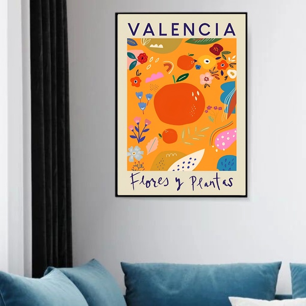Quadro Decorativo Poster Flores E Plantas – Valencia-70x50cm