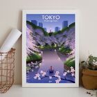 Quadro Decorativo Poster Tokyo 33x24cm - Com Vidro Moldura:ma