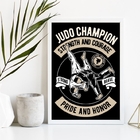 Quadro Decorativo Poster judô 24x18cm - Com Vidro Moldura:mad