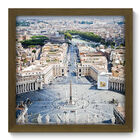 Quadro Decorativo - Praça São Pedro - 33cm X 33cm - 036qdmm