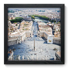 Quadro Decorativo - Praça São Pedro - 33cm X 33cm - 036qdmp