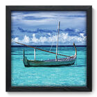 Quadro Decorativo - Praia - 33cm X 33cm - 004qnpbp