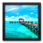 Quadro Decorativo - Praia - 33cm X 33cm - 058qnpbp