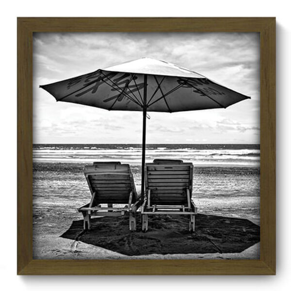 Quadro Decorativo - Praia - 33cm X 33cm - 111qdpm