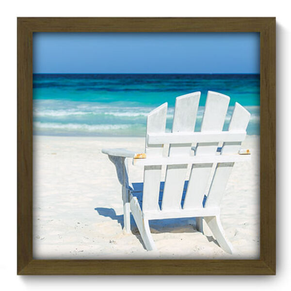 Quadro Decorativo - Praia - 33cm X 33cm - 116qdpm