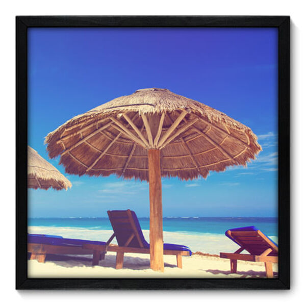 Quadro Decorativo - Praia - 50cm X 50cm - 129qnpcp