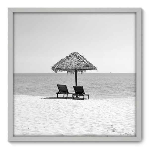 Quadro Decorativo - Praia - 70cm X 70cm - 047qnpdb