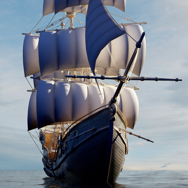 Quadro Decorativo Praia Barco Caravela 60x80cm