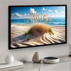 Quadro Decorativo Praia Capim Areia Fina  - 50x70cm Moldura B