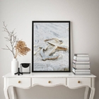 Quadro Decorativo Praia Foto Âncora 24x18cm Moldura:madeira P