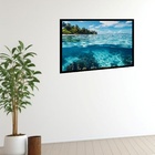 Quadro Decorativo Praia Fundo Mar  - 50x70cm Moldura Preta