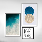 Quadro Decorativo Praia Mar Doce Lar