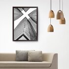 Quadro Decorativo Prédios 20x30cm Preto