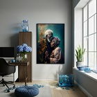 Quadro Decorativo Preta E Preto Velho  - 70x50cm Moldura Bran