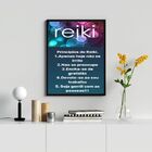 Quadro Decorativo Princípios Do Reiki 33x24cm Moldura:madeira