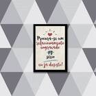 Quadro Decorativo Procura-se  Relacionamento Engraçado 45x34c