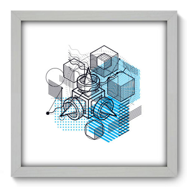 Quadro Decorativo - Projeto - 33cm X 33cm - 123qnabb