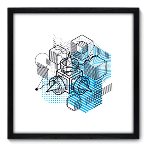 Quadro Decorativo - Projeto - 50cm X 50cm - 123qnacp