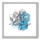 Quadro Decorativo - Projeto - 70cm X 70cm - 123qnadb