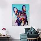Quadro Decorativo Pug Estilo Pintura 1 Peça