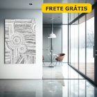 Quadro Decorativo - Pulsar Infinito Branco 120x180cm - Borda