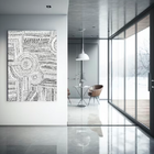 Quadro Decorativo - Pulsar Infinito Branco 60x90cm - Borda In