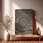 Quadro Decorativo - Pulsar Infinito Cinza 100x150 Cm -  Moldu
