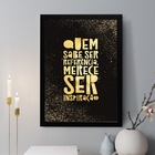 Quadro Decorativo Quem Sabe Ser Referência 45x34cm - Com Vidr
