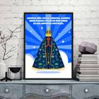 Quadro Decorativo Querida Nossa Senhora 24x18cm - Com Vidro M