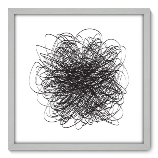 Quadro Decorativo - Rabiscos - 50cm X 50cm - 098qnacb