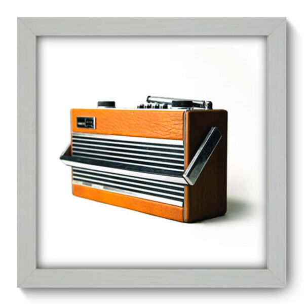 Quadro Decorativo - Rádio - 22cm X 22cm - 017qnvab