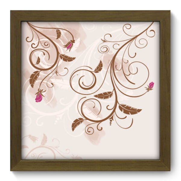 Quadro Decorativo - Ramos - 22cm X 22cm - 030qdfm