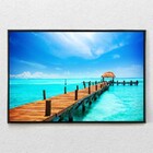 Quadro Decorativo Realista Ilhas Das Mulheres Com Moldura E S