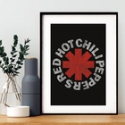 Quadro Decorativo Red Hot Chili Peppers 60x48cm Moldura:madei