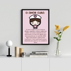 Quadro Decorativo Reflexão O Amor Cura 24x18cm - Com Vidro Mo