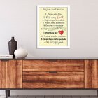 Quadro Decorativo Regras Da Família
