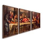 Quadro Decorativo Religioso A Santa Ceia Com 3 Telas Para Sal